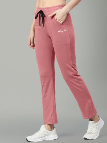 Image of Pinkmint Women Combo Track Pant l Pure Cotton Pyjamas l Fancy Pocket Trouser l Gym, Regular Home Wear (Pack of 2)