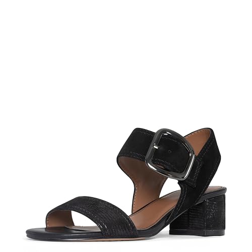 Donald Pliner Women's NEVE Heeled Sandal, Cushioned Insole, Open-Toe Sandal, Women’s Sandal, Sandal with Straps, Day to Night Sandals