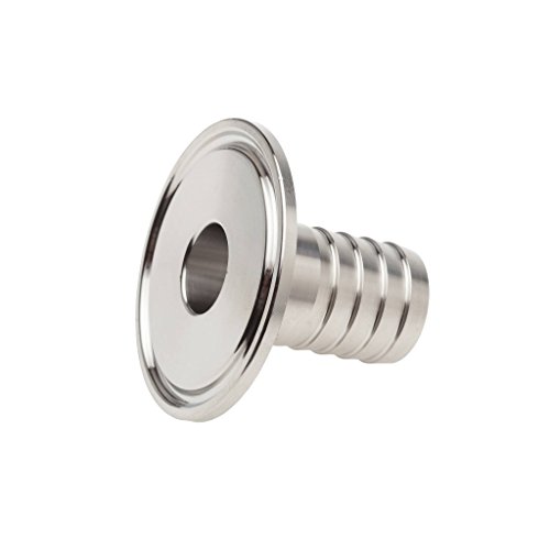 HFS (R) Tri Clamp Hose Barbed Adapter 304 Stainless Steel 1.5