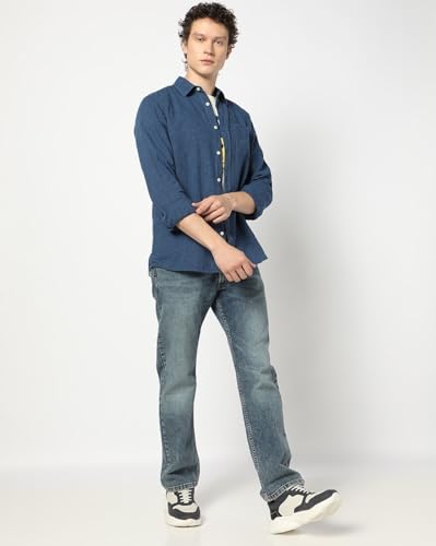 Image of GAP Men's Solid Regular Fit Shirt