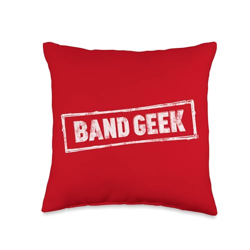Funny Marching Band Pride Humor for Proud Marching Band Geek Throw Pillow