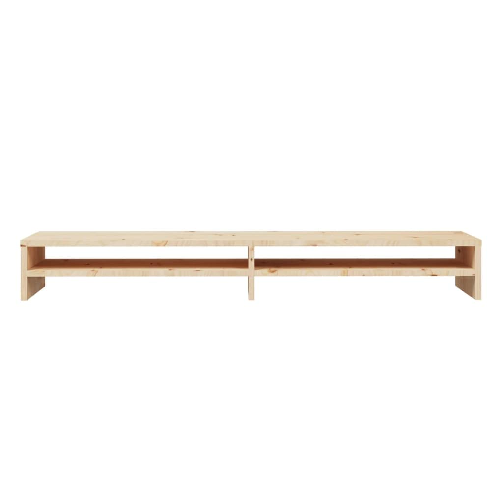 Supporto per Monitor,Supporto per computer tavolo consolle tv Mobile portaoggetti Adatto a soggiorno, camera da letto, studio, salotto 100x24x13 cm in Legno Massello di Pino