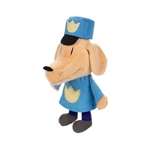 Jakks Pacific Dog Man - 32 cm Funktionsplüsch Figur, hochwertiges Plüschmaterial, Ohren flattern, zur Ergänzung der Dog Man-Buchsammlung, ab 4 Jahren geeignet