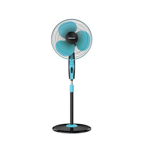 Goldmedal Dyno 400 mm Pedestal Fan For Home and Office | Silent Operation | Jerk Free Oscillation | 100% Copper Motor | High RPM | High Air Delivery | 2 years Warranty (Turquoise Black) (B0CYLBP71F) Amazon Price History, Amazon Price Tracker