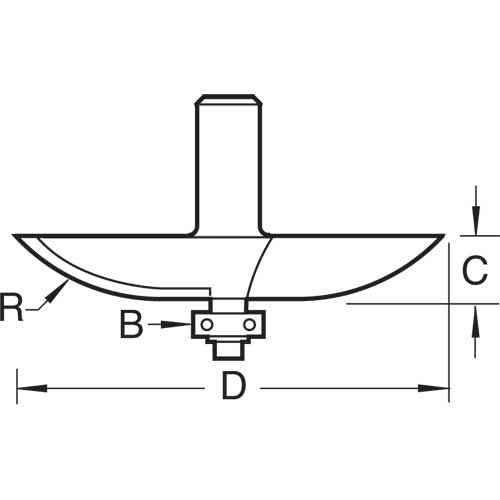 Trend - Bearing geführte 40mm Radius Panel raiser - C183X1/2TC