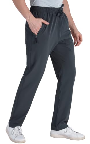 Image of clothin Mens Workout Athletic Pants Elastic-Waist Drawstring Pants for Sport Exercise Travel,Quick-Dry,Stretchy
