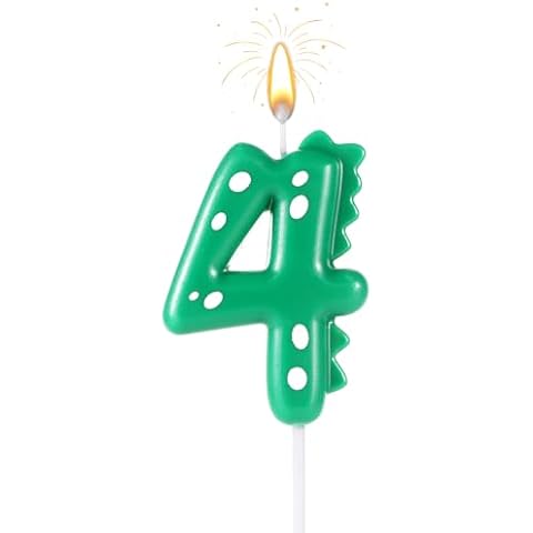 Dinosaur Number Candle for Birthday Celebrations Cover