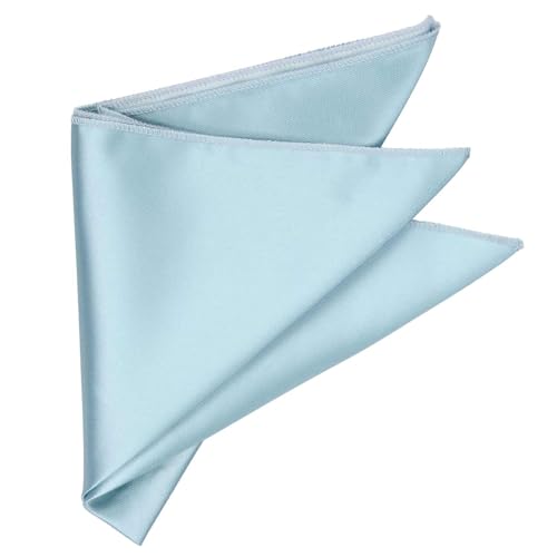 Image of tiemart Solid Color Pocket Squares for Men | For Suits, Perfect for Wedding Parties, 12 x 12 inch / 30 x 30 cm