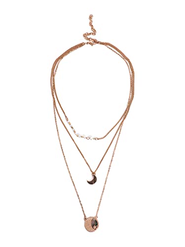 Madame gold toned multi chain shell necklace (B0BFQVPZQ1) Amazon Price History, Amazon Price Tracker