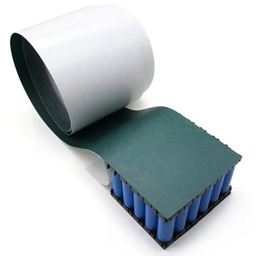 Papel de cebada para aislamiento de batería de 100mm x 5m junta verde protectora de celdas 18650