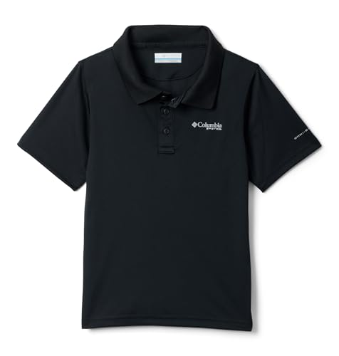 Columbia Youth Boys Slack Tide Short Sleeve Polo, Black, Medium - image 1