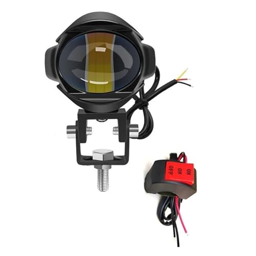 Phare antibrouillard tout-terrain 200W et projecteurs LED moto étanches pour la nuit