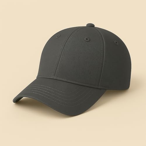 Image of Unisex Adjustable Baseball Cap Pack of 2 - Solid Color, Breathable, Stylish Cotton Caps for Men & Women - Outdoor Sports, Travel, Casual Wear