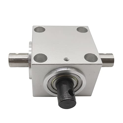 Image of 1:1 Right Angle Tapered Bevel Gearbox 1.5 Module 20 Teeth 90 Angle Drive Steering Gear Device Simple Mechanical DIY Module with 15mm Shaft