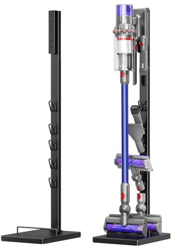 pickpiff Support pour aspirateur Dyson sur pied, compatible V15 V12 V11 V10 V8 V7 V6 / DC58 DC59 DC62 DC74 – rangement pour accessoires, gain de place,...