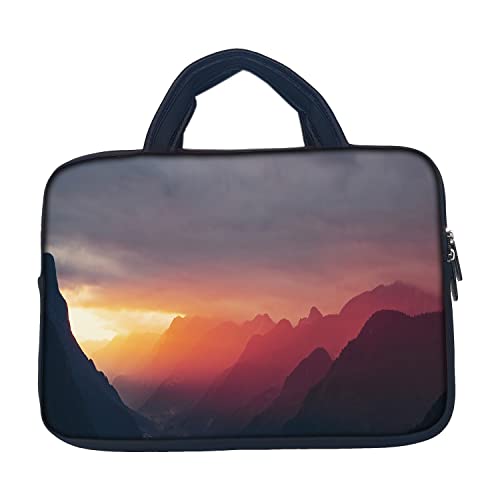 Image of TheSkinMantra Chain Laptop Sleeve Bag Compatible with Laptop /Macbooks /Chrombook /Notebook /Zbook (15.6 Inch [Handle], Sunset)