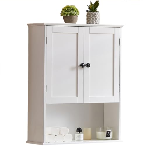 elnure Bathroom Wall Cabinet, White 24