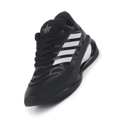 Image of FAUSTO Men's Breathable Sport Shoes|Memory Cushion and Anti-Skid Bounce Back Phylon Sole|Athleisure Running Shoes|Lace Up Walking Shoes|Gym Shoes
