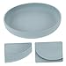 GLEAVI Silicone Scoop Plate with Cup Base for Elderly and Disabled Non- Spill Tableware for -Feeding Lightweight and Design