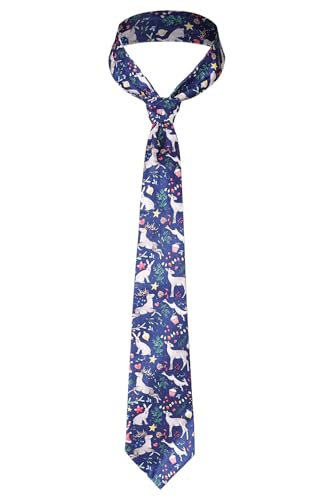 NGOVINY Nathan Caine Costume Nate Tie Cosplay Mens Blue Printed Necktie Movie Nathan Merch Accessories Halloween Props