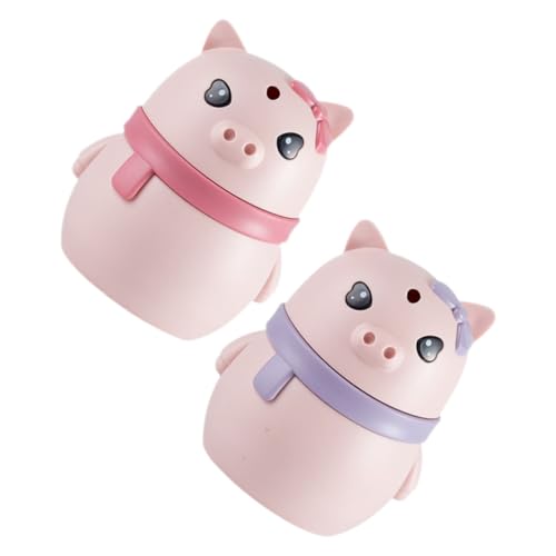 SOLUSTRE 2pcs Cartoon Pig Toothpick Holders Automatic Toothpick Dispenser for Home Restaurant Convenient Design