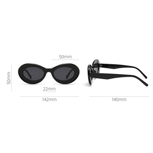 Oval Sunglasses Womens Men Fashion Trendy Sun glasses Retro Shades Oversized 90s Thick Shades Classic Sun Glasses N484