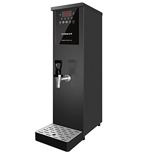 Water Boiler, Commercial Water Heaters for Hot Drinks for Milk Tea Shop Hotel, 35L 45L 55L 65L Hot Water Boiler with Temperature Display and Timer switch, 40-100° Temperature Adjustment(Color:Black,S