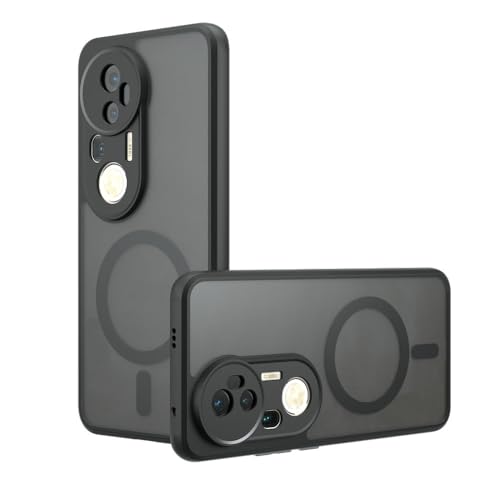 Coque magnétique pour Oppo Reno 13F 5G compatible MagSafe antichoc noire