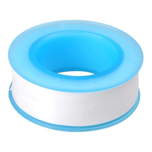 Image of GCQ Teflon Tape, Thread Seal Tapes?PTFE Thread Seal Tape for Plumbers Sealant Tape for Leak Water Pipe Thread 1 /2 inch x 500 inch (2 Pack /White)