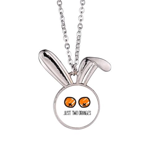 Collier lapin orange Just Oranges le cadeau idéal avec pendentif