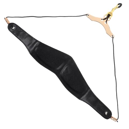 VILLCASE 調節可能なサックスネックスト レザー衝撃吸収パッド付き アルトサックス対応 木管楽器用アクセサリー 演奏練習用 快適設計