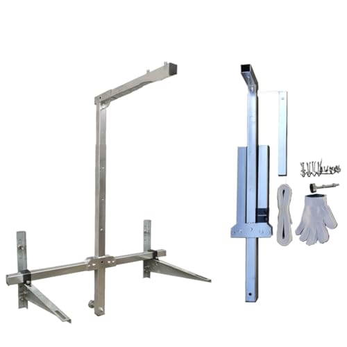 Winch manual para unidad aire acondicionado con soporte plegable miniatura 1