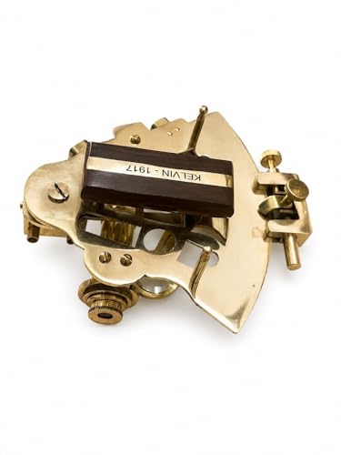 Image of Sun Instrument Handcrafted Nautical Brass Sextant - 4 Inch, Unique Collectible