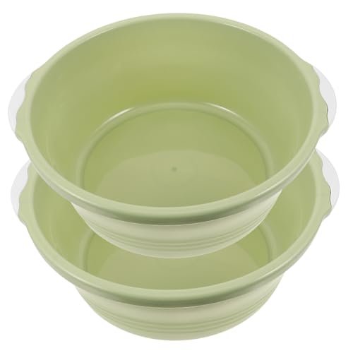 FRCOLOR Home Foot Soak Basin Wash Basin Set Plastic Washbasin Slip-resistant Base