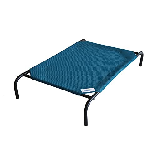 Image of Coolaroo Original Elevated Dog Bed - Breathable Off-The-Ground Pet Bed with Cooling Fabric, Joint Relief & Moisture-Resistant Fabric, 100% Recyclable, Easy Clean, Turquoise, Large