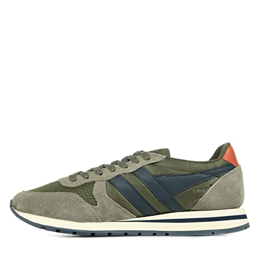 Image of Gola Men's Daytona Sneaker, Khaki Rhino Navy, 8