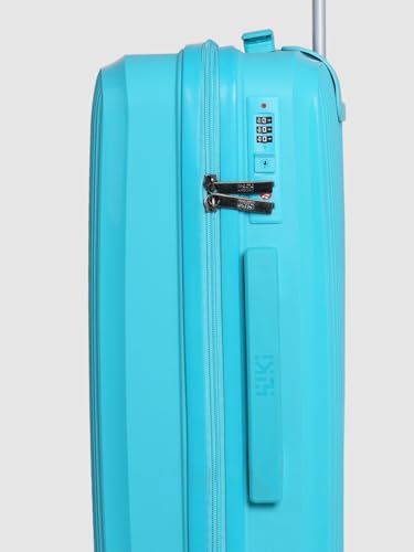 Image of Wiki Zine 8 Wheel Hardside Polycarbonate Trolley,Medium,Aqua Teal