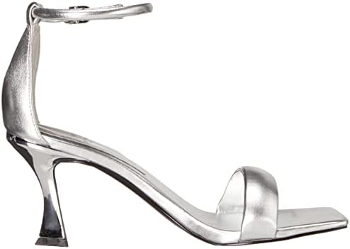 Marc Fisher LTD Women's DERINE Heeled Sandal, Silver 040, 6.5 | Image 5