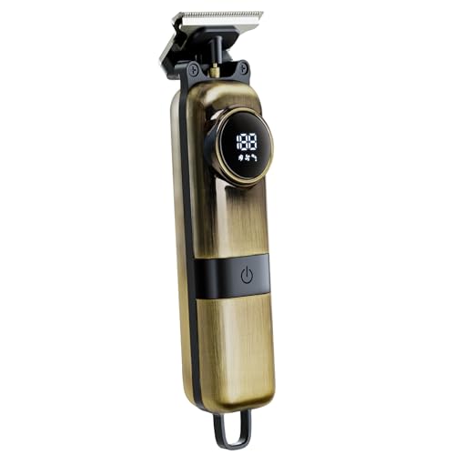 VIIFF Hair Clippers for Men, Professional Barber Clippers with Magnetic Floating Blade, Anti-Mistouch Cordless Hair Trimmer for Men, Beard Trimmer, Men Gifts(Bronze)
