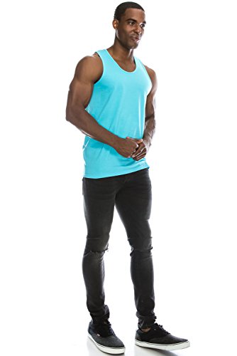 image for JC DISTRO Mens Hipster Hip Hop Basic Tank Top Soft Premium Cotton Jers