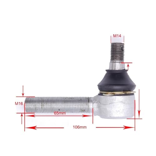 Rotule réglable M14 x 65 mm haute résistance pour châssis VTT UTV - 3
