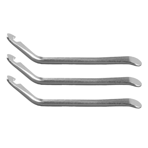 GroveEss 3PCS Bike Tire Levers Bicycle Tyre Levers Spoon Iron Changing Tools Portable Bike Tire Removal Tools for Tires Repairing Replacing Removing
