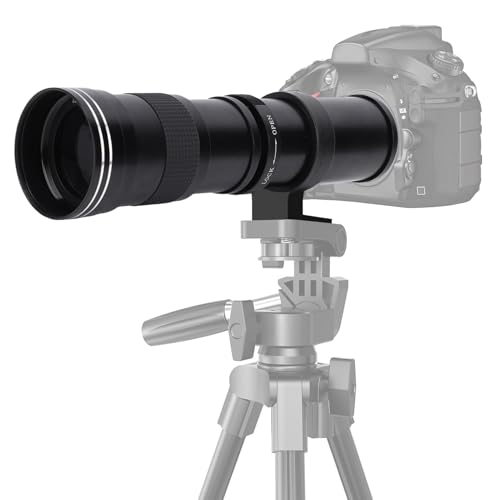 LICAEVEY 420-800mm F8.3-16 Full Frame Telephoto Zoom Lens, All Metal Manual Focus Lens for E Mount A7III A7IV A6700, Moon & Bird Photography