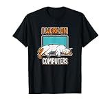 Funny Cats and Computers Halloween Kitty for pet lovers T-Shirt