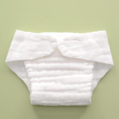 Image of BNF Cotton Pocket Dipaer Reusable Washable Adjustable for Infant Newborn Toddler S White | Baby | Diapering | Cloth Diapers