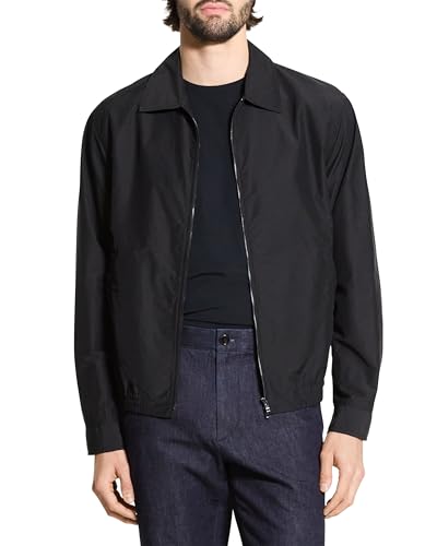 Theory Men's Zip Blouson Jacket in Soft Lawn2