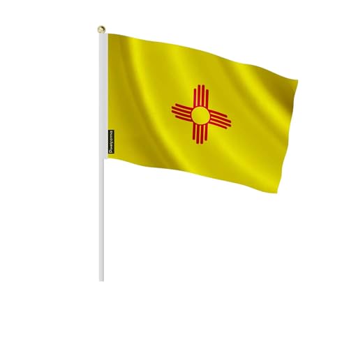 Mini drapeau Nouveau-Mexique 14x21cm pour animer vos fêtes à thèmes