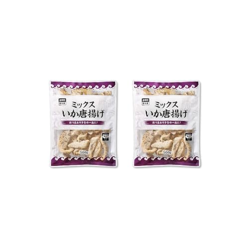 Vandro ミックスいか唐揚げ 500g ×2 袋 (Vandroロゴ付包装)