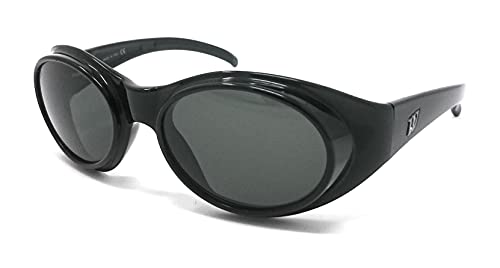 Lunettes de soleil WEB 3502 noir avec protege-yeux amovibles Steampunk