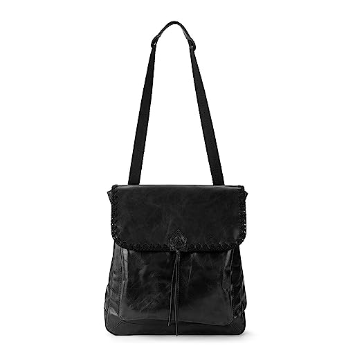 The Sak Womens Ventura Leather Convertible Backpack, Black Crochet, One Size Us #TOP4